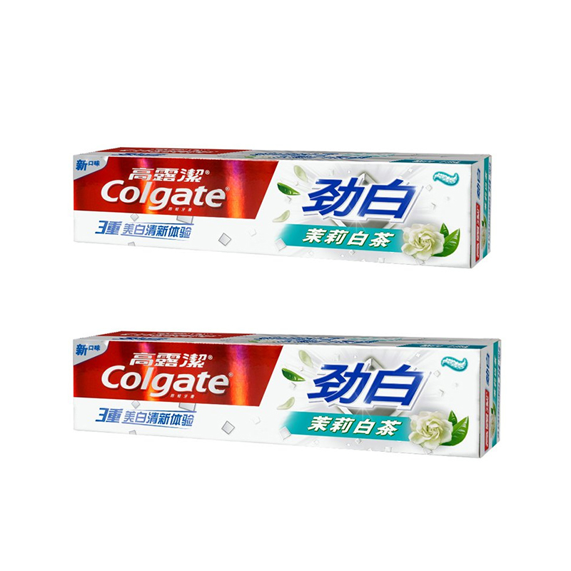 高露洁(colgate) 冰爽劲白防蛀牙膏(茉莉白茶)180g*2