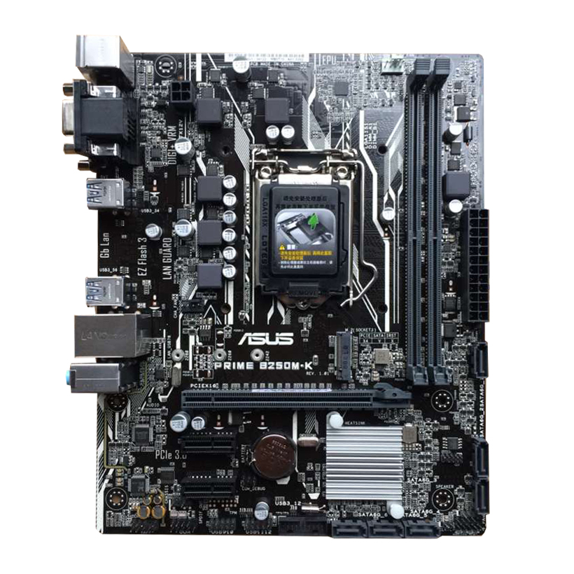 华硕(asus)prime b250-plus 主板(intel b250/lga 1151)-黑