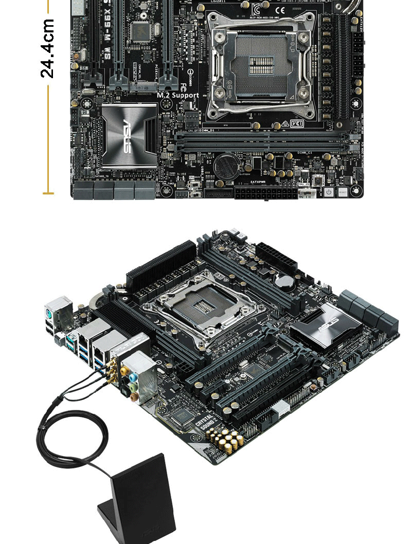 华硕(asus)x99m-e ws 电脑