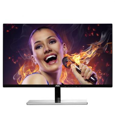 冠捷(aoc) i2379v 23英寸ips广视角窄边框不闪屏液晶显示器 黑色